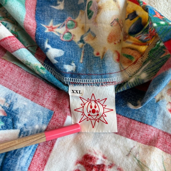 Santa Shirt Men's short sleeved Vintage Beach Hawaiian XXL - Picture 8 of 10